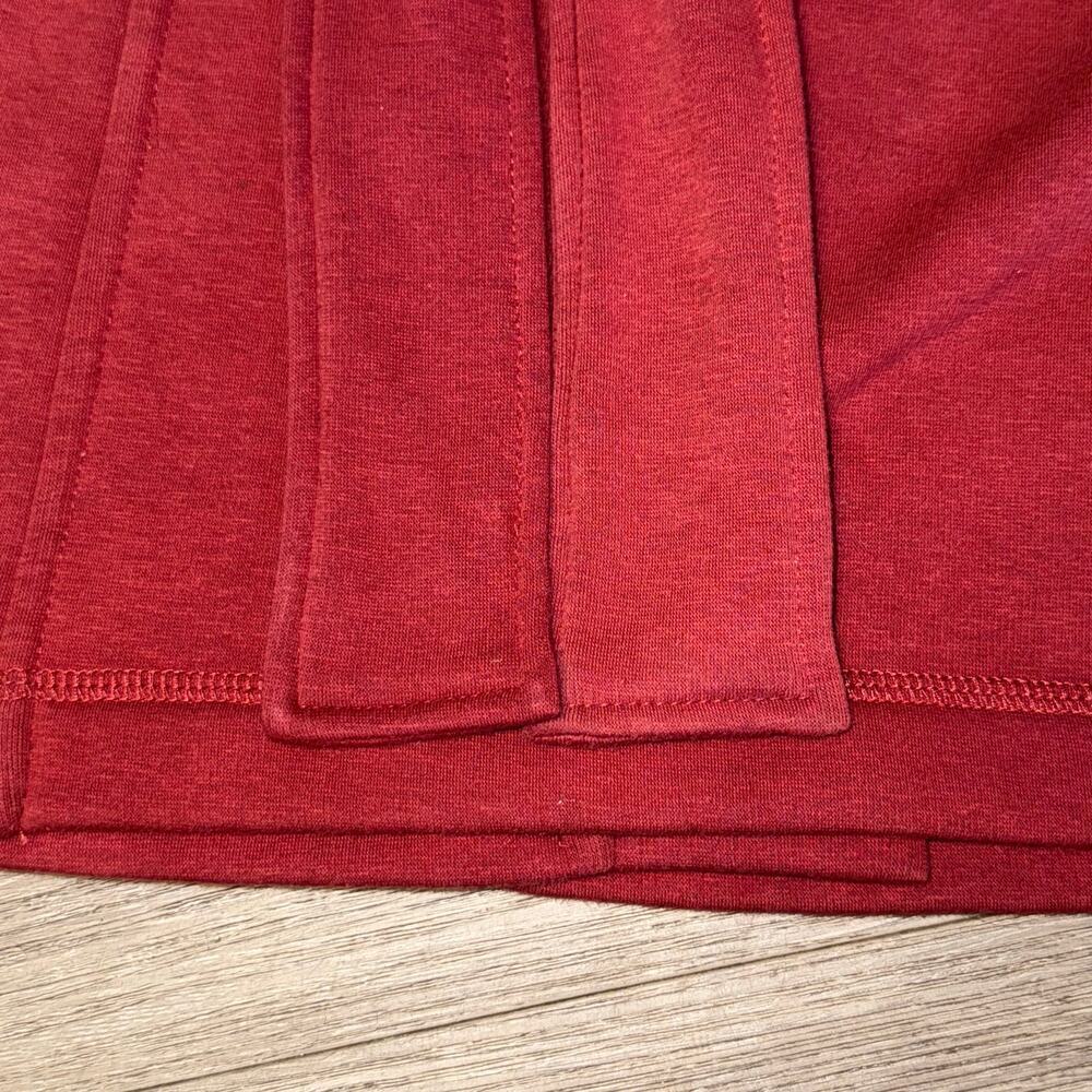 UGG Women’s Burgundy Lounge Robe Size Small Cozy Cotton Blend Belted Wrap - Picture 5 of 13